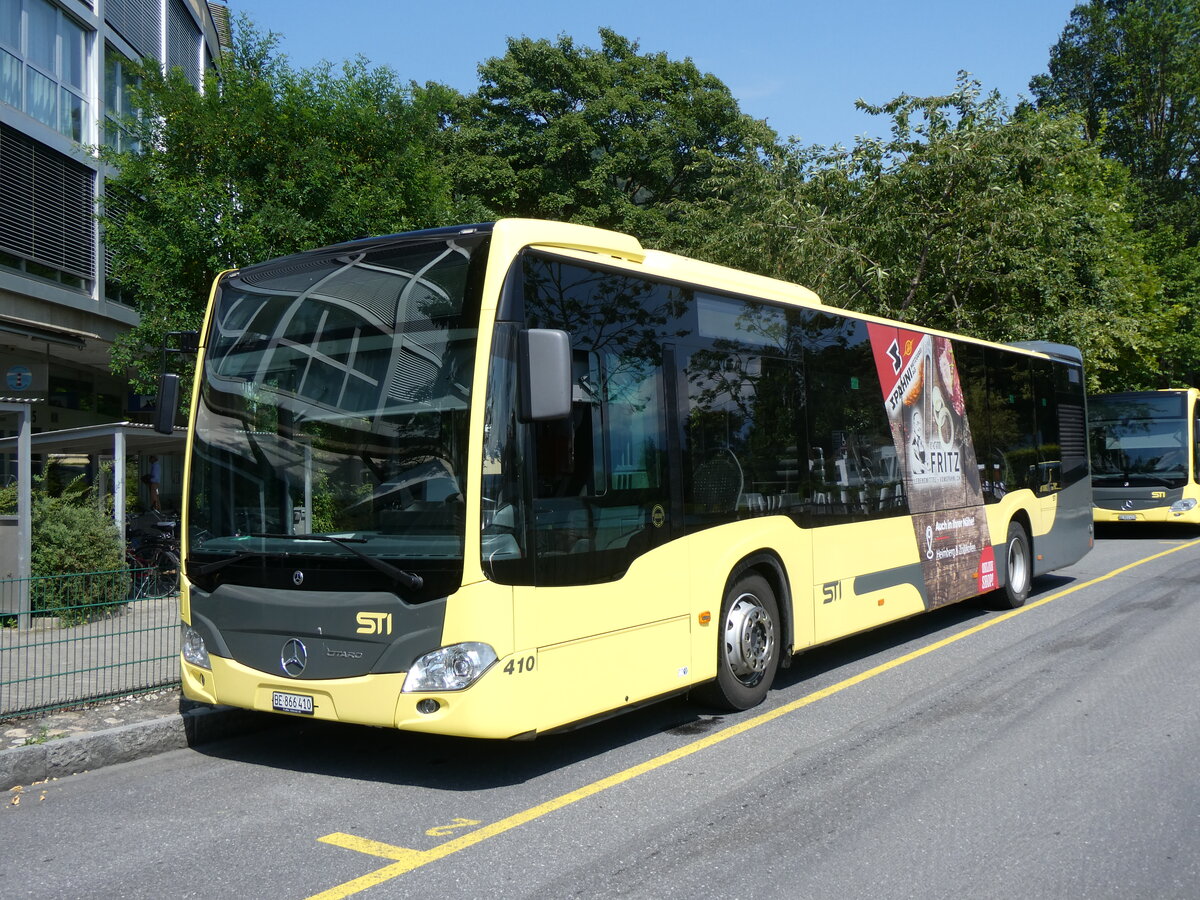 (264'882) - STI Thun - Nr. 410/BE 866'410 - Mercedes am 18. Juli 2024 bei der Schiffl�ndte Thun