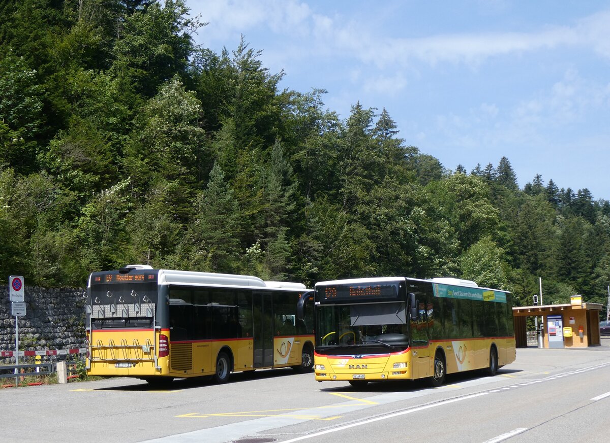 (265'276) - PostAuto Nordschweiz - SO 149'607/PID 10'828 - MAN (ex BL 212'448) am 30. Juli 2024 beim Bahnhof G�nsbrunnen