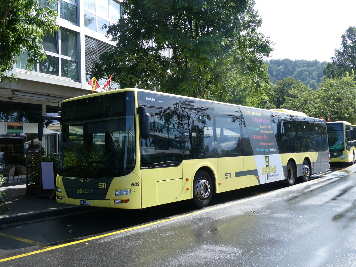 (265'320) - STI Thun - Nr. 602/BE 865'602 - MAN am 1. August 2024 bei der Schiffl�ndte Thun