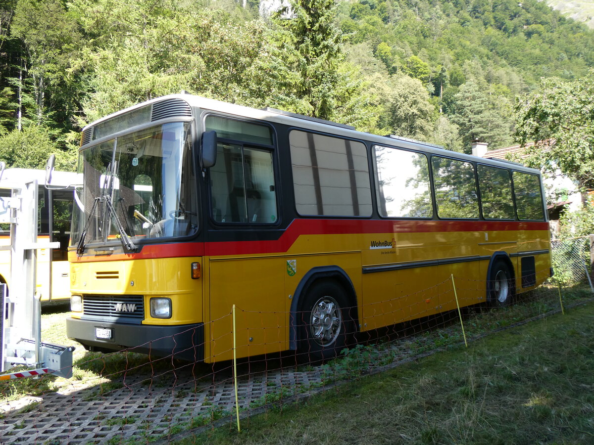 (265'623) - B�chi, Wil - TG 44'951 - NAW/Hess (ex K�ng, Beinwil PID 952; ex Voegtlin-Meyer, Brugg Nr. 79) am 13. August 2024 in Meiringen, Postgarage