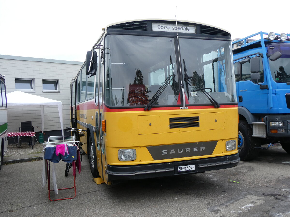 (265'834) - Graf, R�mism�hle - ZH 944'973 - Saurer/Hess (ex Bierhoff, Untersiggenthal; ex unbek. Besitzer; ex P 25'634) am 17. August 2024 in Neuhausen, Langriet