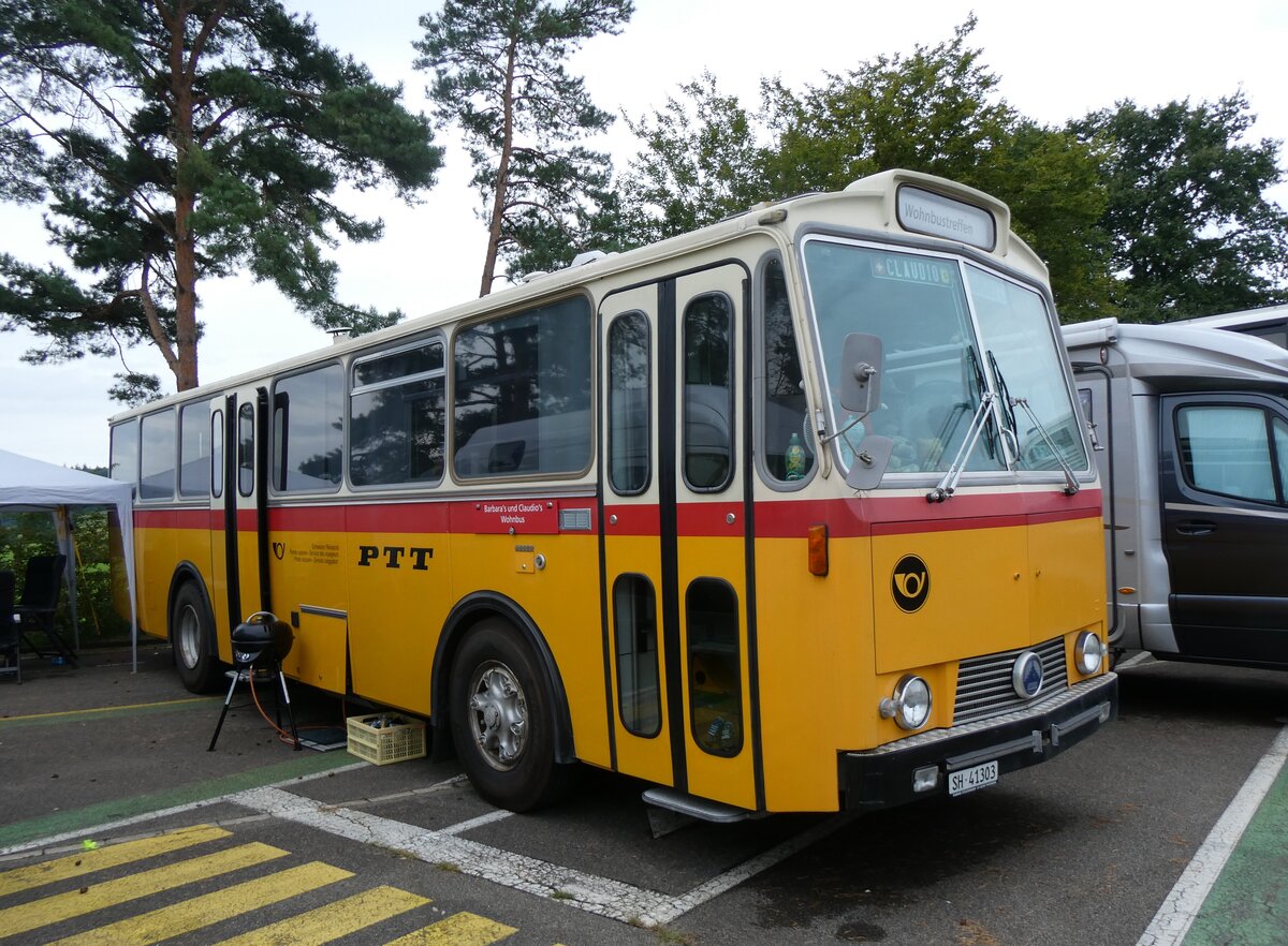 (265'844) - Simoncini, D�llikon - SH 41'303 - Saurer/T�scher (ex Lambach, Rieden; ex F�ssler, Winterthur; ex Steiger, Schlatt; ex P 24'647) am 17. August 2024 in Neuhausen, Langriet