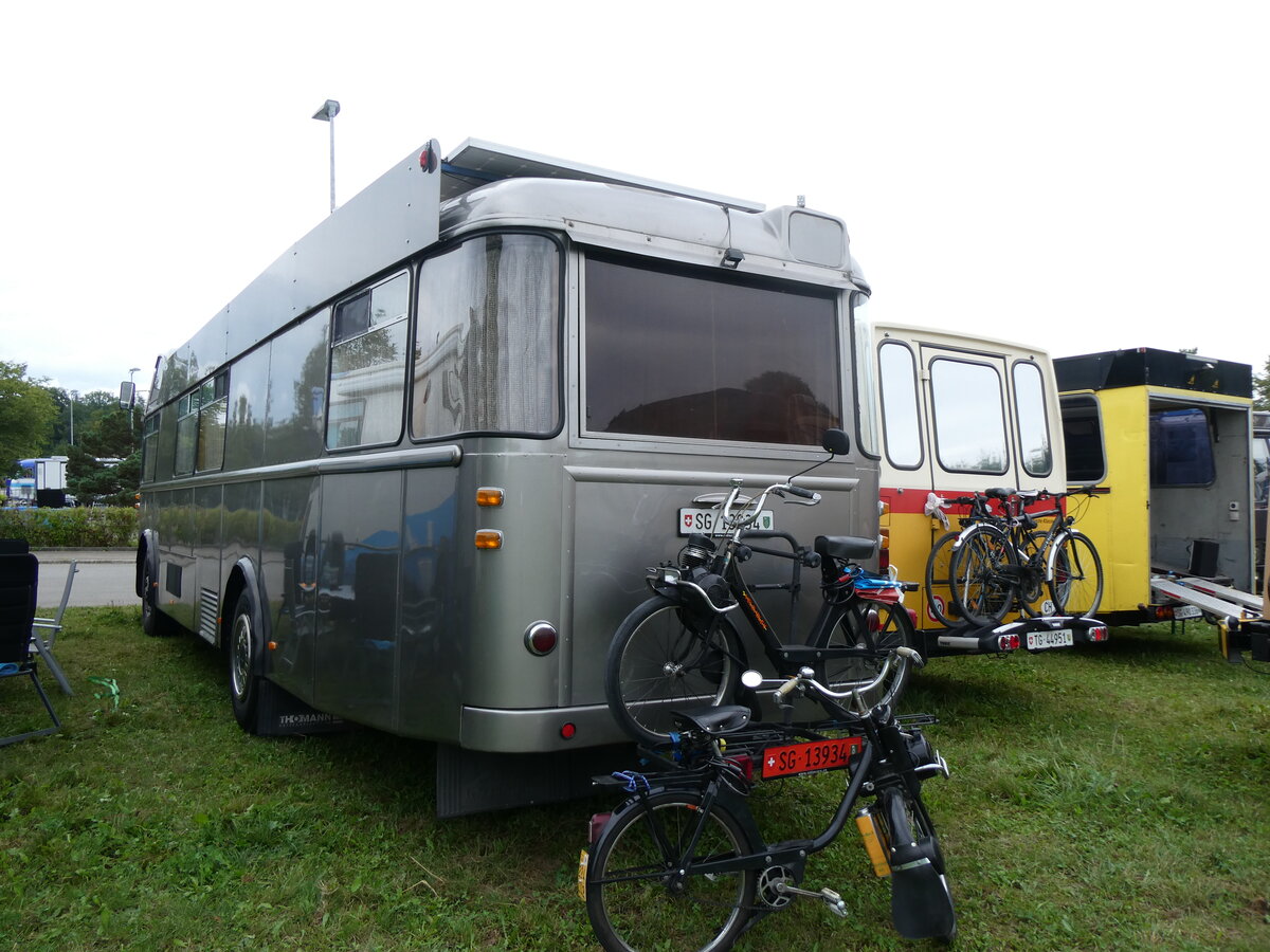 (265'872) - Schneider, Schmerikon - SG 13'934 - FBW/T�scher Hochlenker (ex Basler, Hofstetten; ex VBZ Z�rich Nr. 244) am 17. August 2024 in Neuhausen, Langriet
