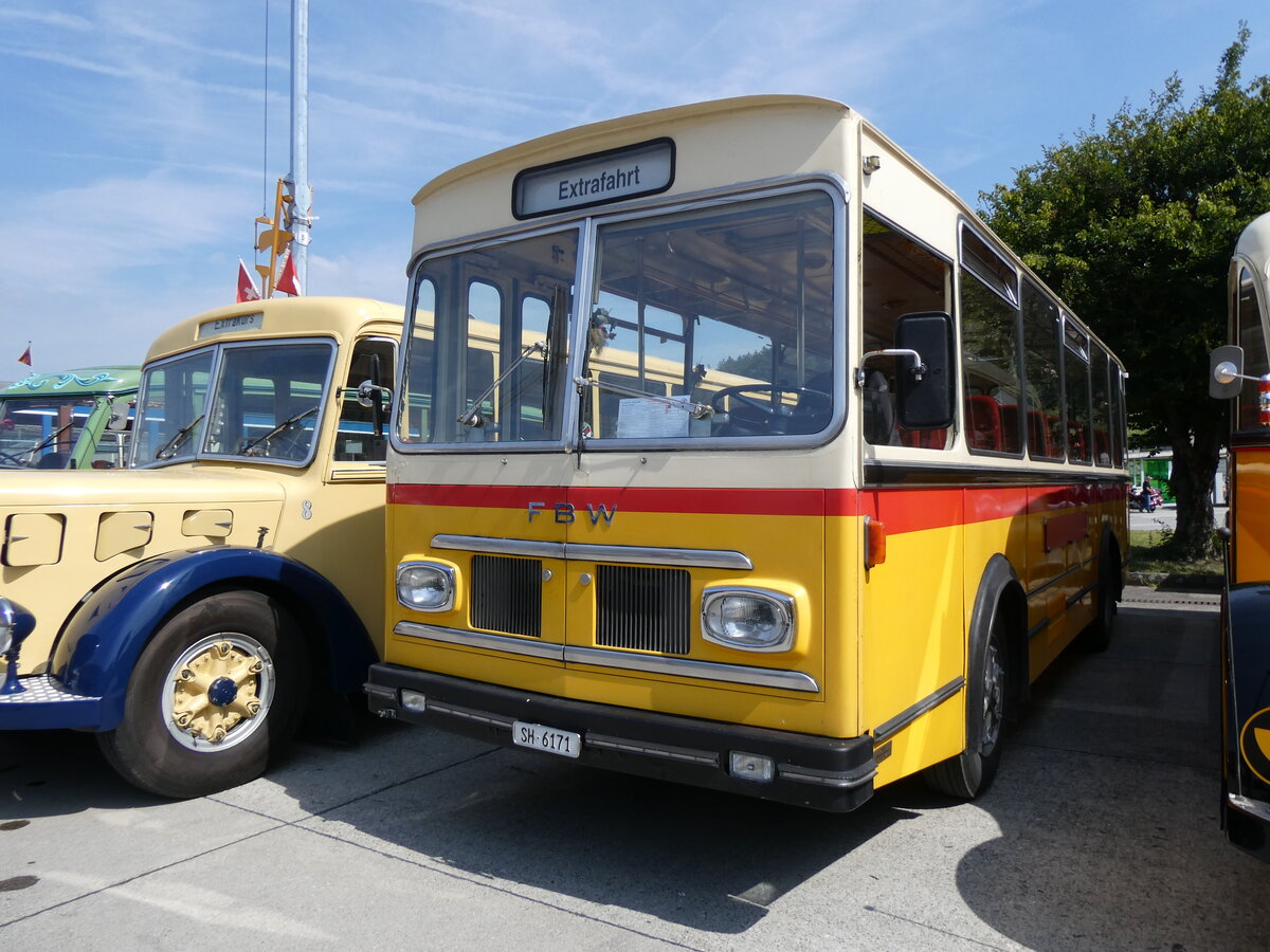 (266'472) - Sch�pfer, Hemmental - SH 6171 - FBW/FHS (ex Ruch, Schaffhausen; ex Niederer, Grub; ex Baumgartner, Horn; ex Bucheli, Kriens Nr. 9; ex Bucheli, Kriens Nr. 16) am 31. August 2024 in Oberkirch, CAMPUS Sursee