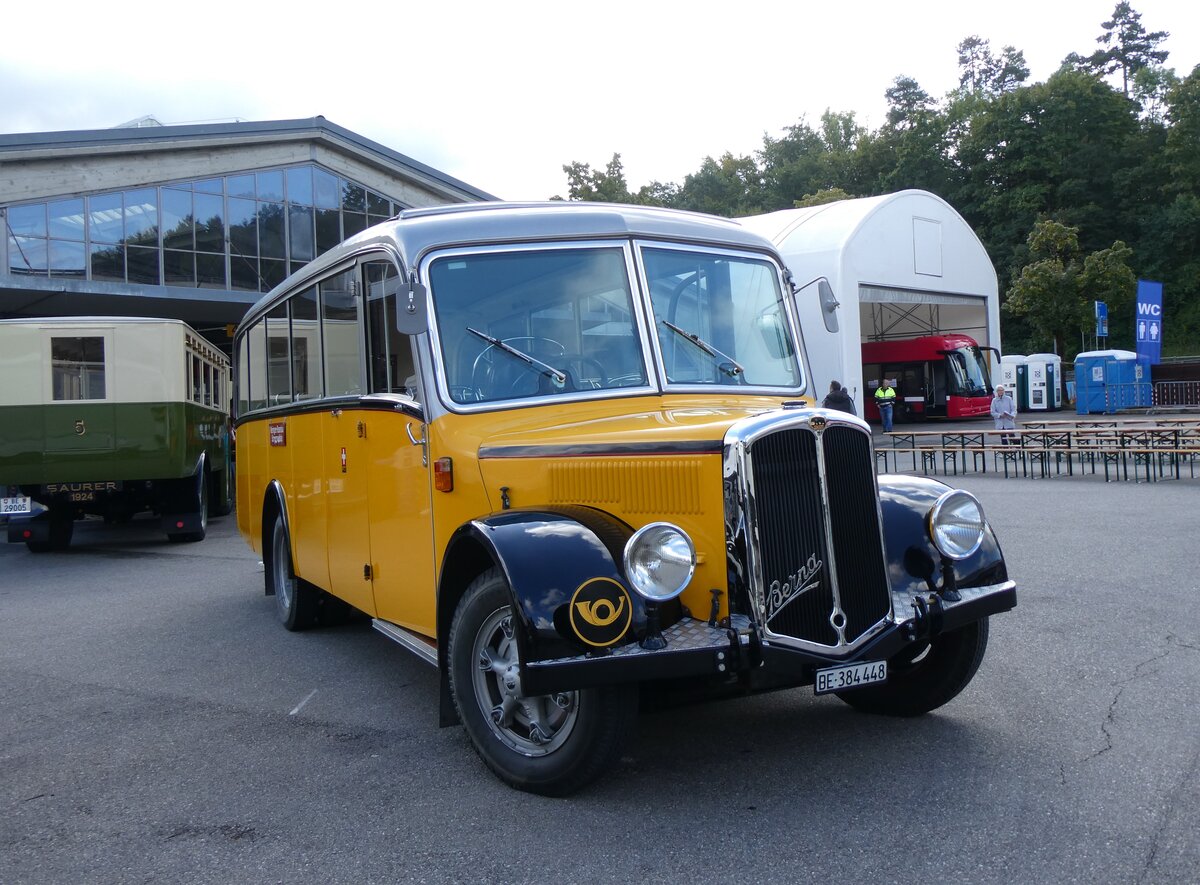 (266'953) - Museum f�r Kommunikation, Bern - BE 384'448 - Berna/Hess (ex P 22'026; ex P 1655) am 14. September 2024 in Bern, Garage Europaplatz Bernmobil