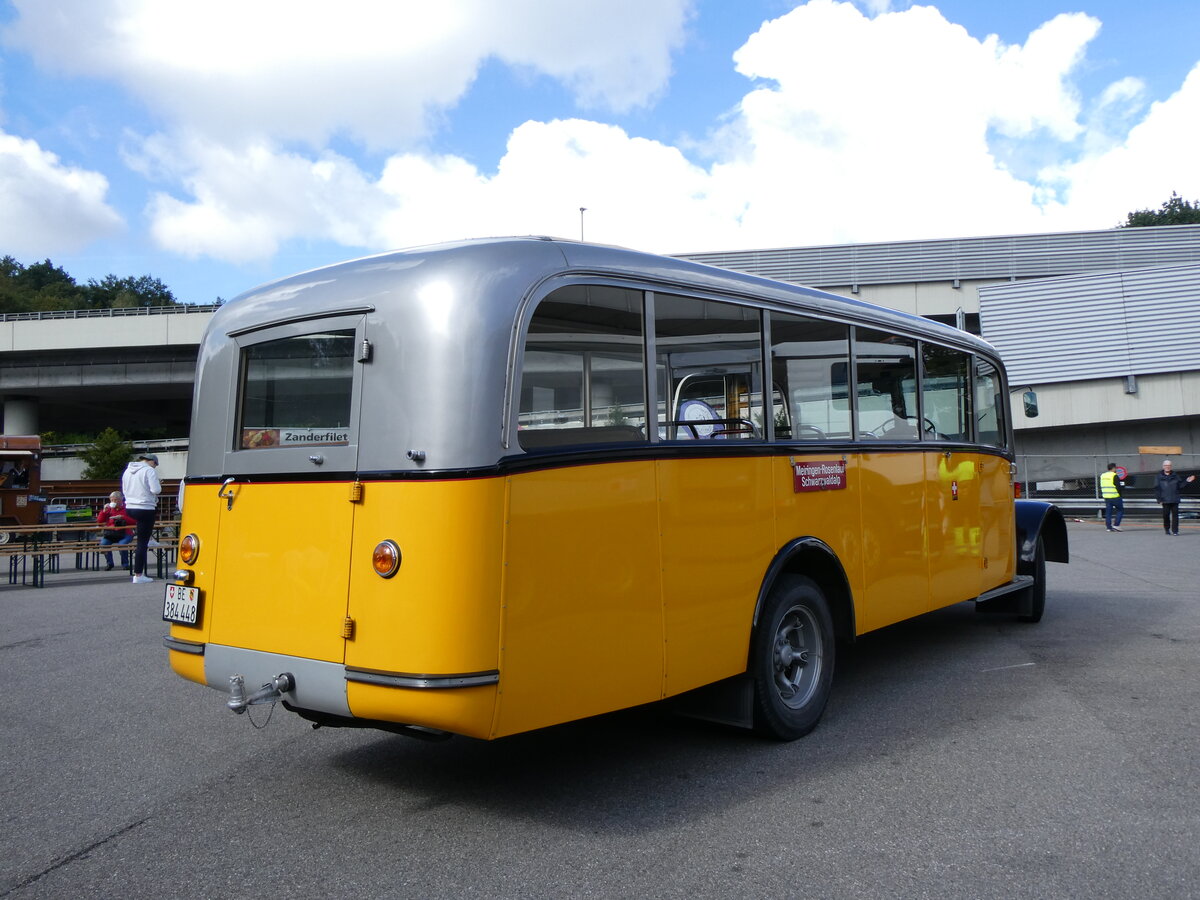 (266'963) - Museum f�r Kommunikation, Bern - BE 384'448 - Berna/Hess (ex P 22'026; ex P 1655) am 14. September 2024 in Bern, Garage Europaplatz Bernmobil