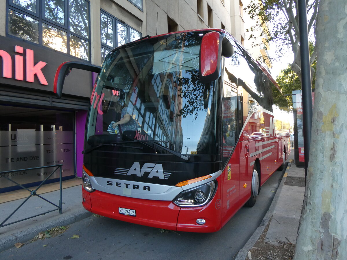 (267'058) - Aus der Schweiz: AFA Adelboden - Nr. 15/BE 26'702 - Setra am 15. September 2024 in Perpignan, H�tel Ibis Styles