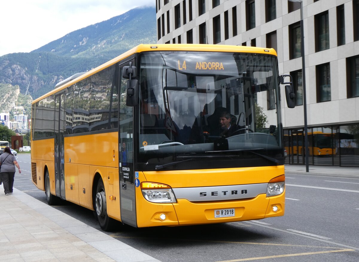 (267'208) - Coopalsa, Andorra la Vella - R2018 - Setra am 18. September 2024 in Andorra la Vella, Estaci� Nacional Autobusos