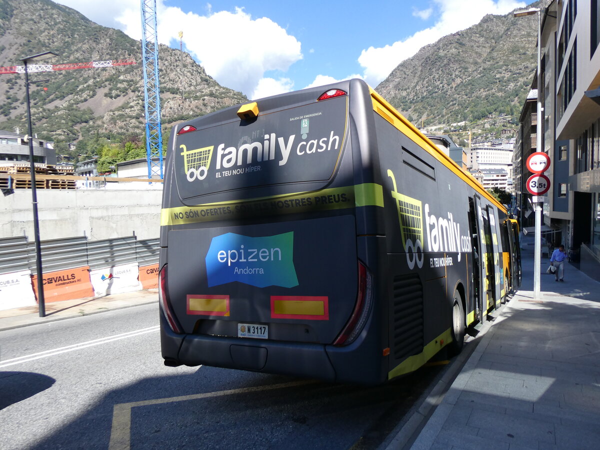(267'290) - Nadal, Andorra la Vella - N3117 - Iveco am 19. September 2024 in Andorra la Vella, La Uni�