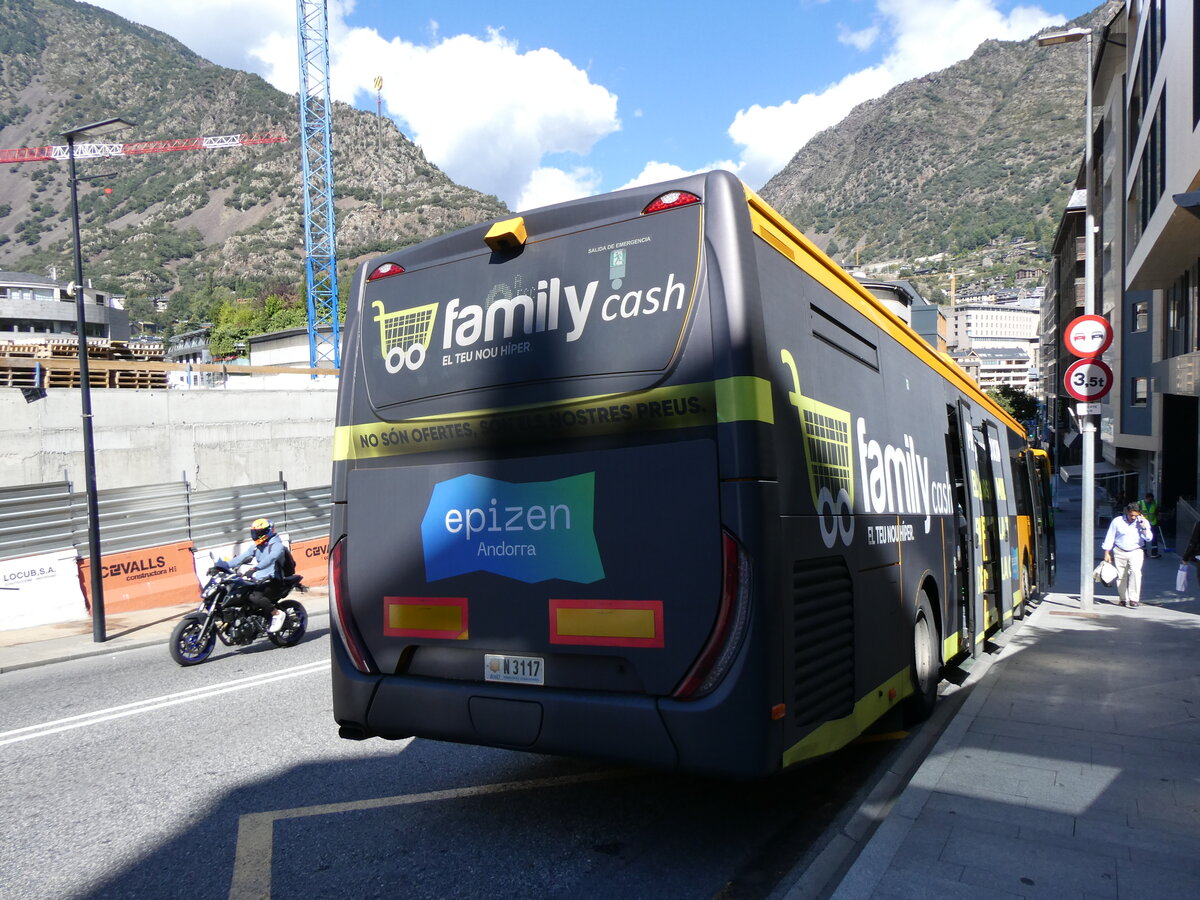 (267'291) - Nadal, Andorra la Vella - N3117 - Iveco am 19. September 2024 in Andorra la Vella, La Uni�