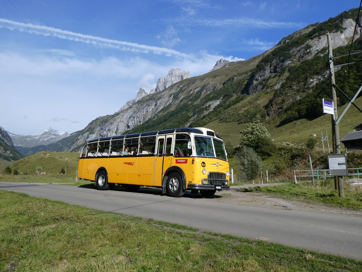 (267'497) - Gast, Reutigen - Nr. 1/BE 24'079 - FBW/FHS (ex Lambach, Gommiswald; ex Hotz, Rickenbach bei Wil/TG; ex P 24'079; ex P 21'579) am 22. September 2024 in Innertkirchen, Gentalh�tten