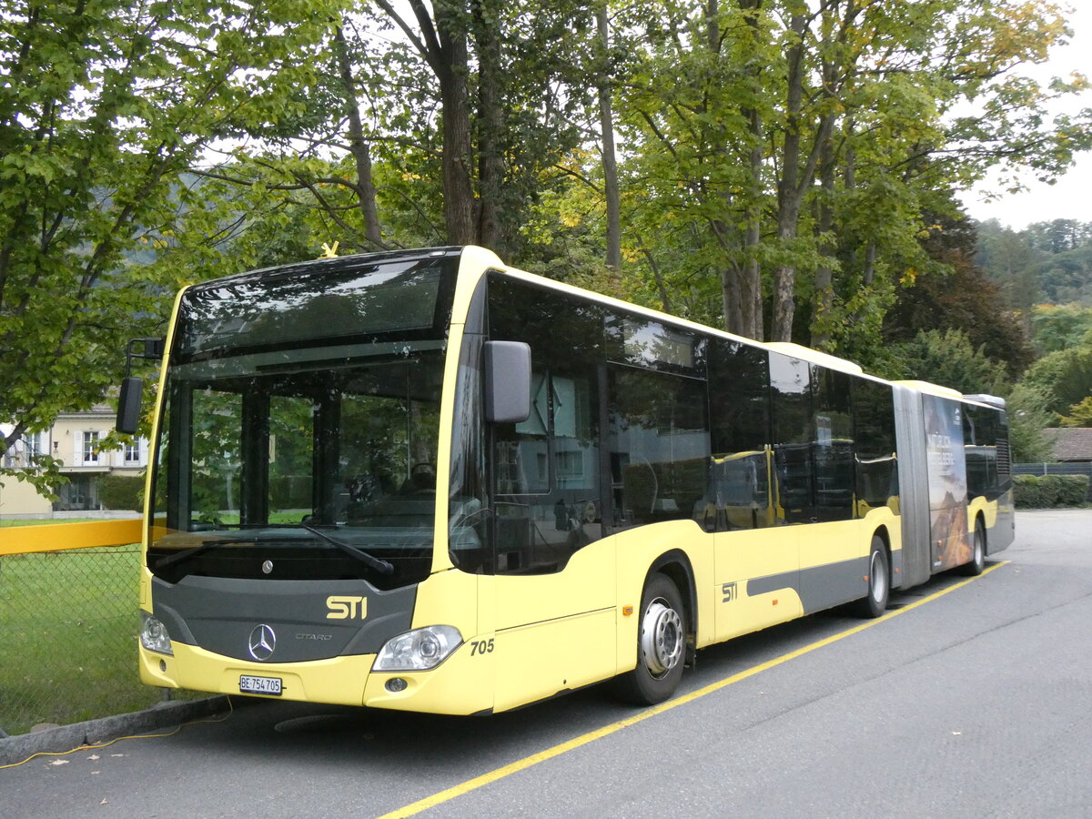 (267'511) - STI Thun - Nr. 705/BE 754'705 - Mercedes am 22. September 2024 bei der Schiffl�ndte Thun