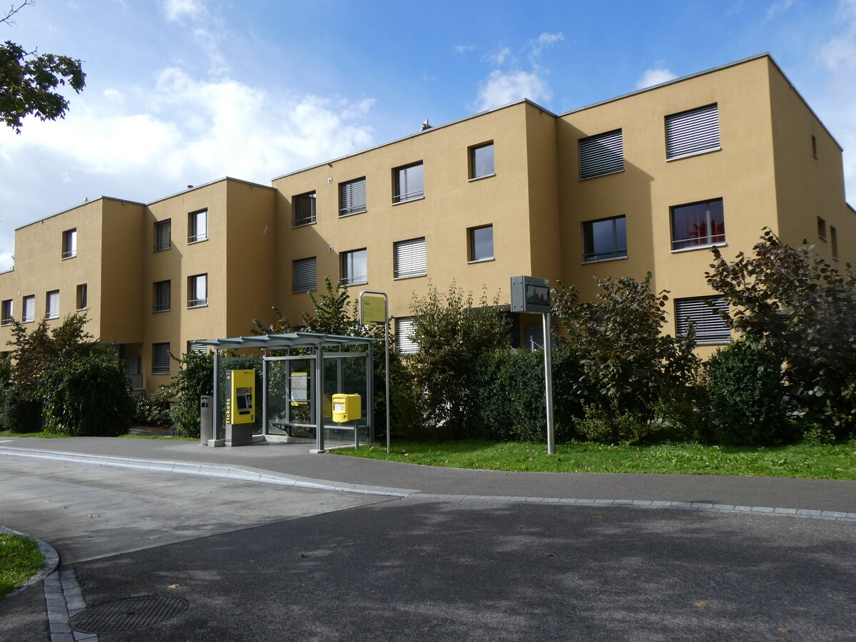 (267'552) - STI-Haltestelle am 27. September 2024 in Steffisburg, Fl�hli