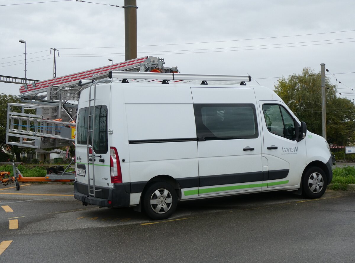 (267'604) - transN, La Chaux-de-Fonds - Nr. 766/NE 60'766 - Nissan am 1. Oktober 2024 in Marin, D�p�t