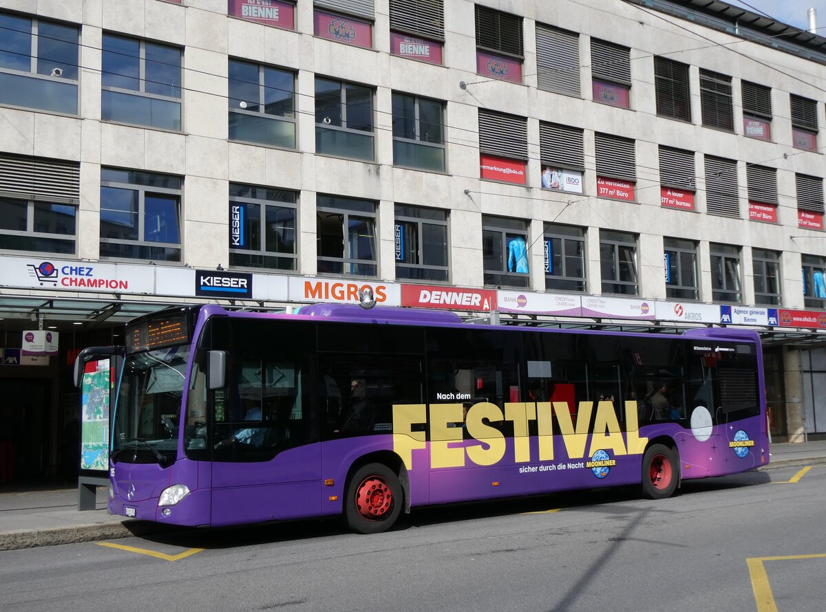 (267'970) - VB Biel - Nr. 195/BE 821'195 - Mercedes am 11. Oktober 2024 in Biel, Guisanplatz