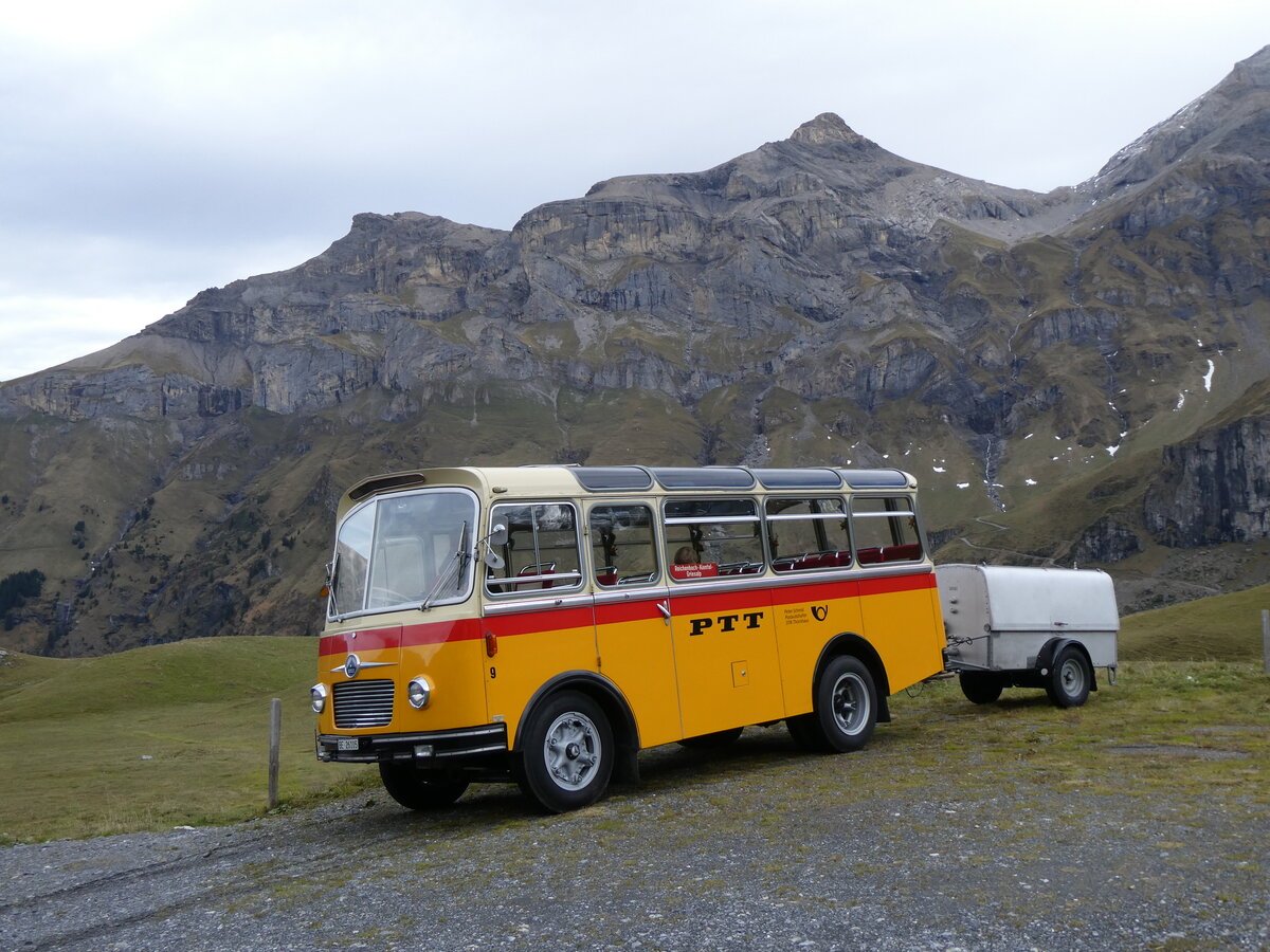 (268'101) - Schmid, Th�rishaus - Nr. 9/BE 26'105 - Saurer/R&J (ex Geiger, Adelboden Nr. 9) am 12. Oktober 2024 auf dem Bundl�ger
