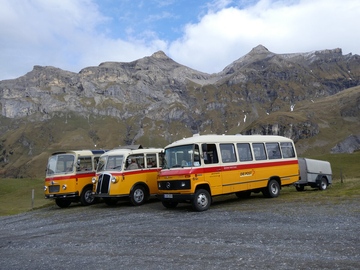 (268'113) - Aus Deutschland: Hahn, M�nchen - Nr. 6/M-MB 309H - Mercedes (ex M�ller, CH-Ennetmoos Nr. 6; ex Portenier, CH-Adelboden Nr. 6/PID 492; ex Geiger, CH-Adelboden Nr. 6) am 12. Oktober 2024 auf dem Bundl�ger