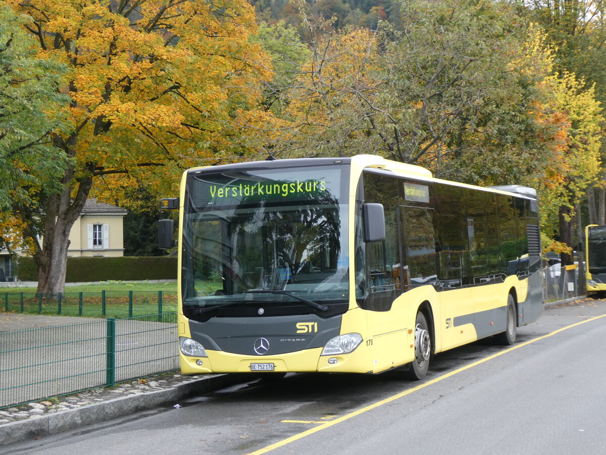 (268'240) - STI Thun - Nr. 176/BE 752'176 - Mercedes am 19. Oktober 2024 bei der Schiffl�ndte Thun