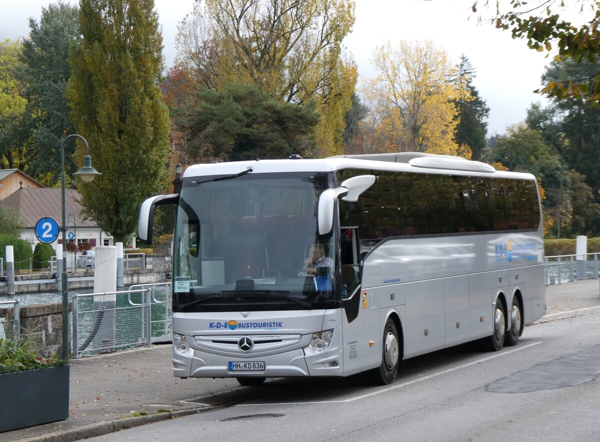 (268'261) - Aus Deutschland: K-D-E Bustouristik, Hamburg - HH-KD 836 - Mercedes am 19. Oktober 2024 bei der Schiffl�ndte Thun  