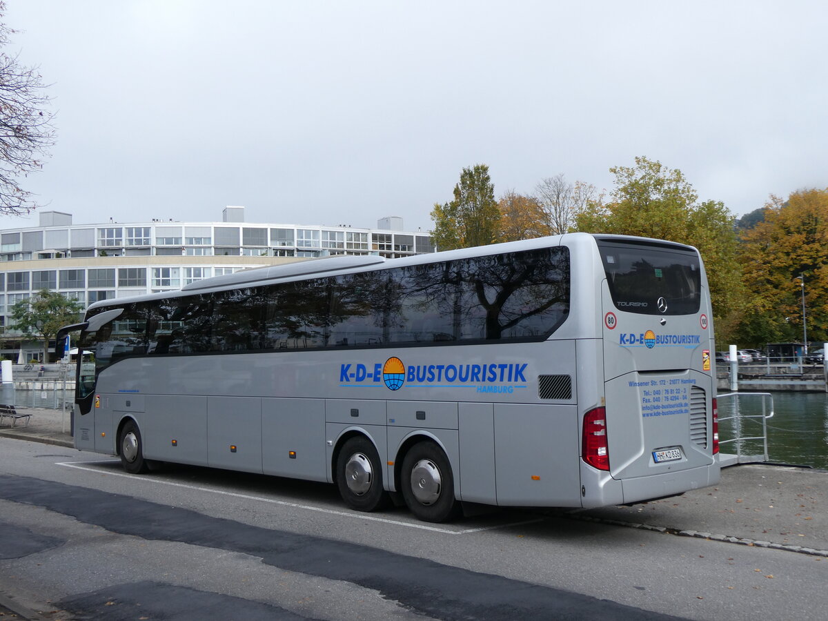 (268'262) - Aus Deutschland: K-D-E Bustouristik, Hamburg - HH-KD 836 - Mercedes am 19. Oktober 2024 bei der Schiffl�ndte Thun