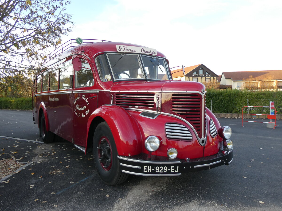 (268'442) - Flecher, Ohnenheim - EH 929 EJ - Lancia/Orlandi (ex Bernard, Parisot; ex Laporterie, Marciac; ex Armee von Mussolini/I) am 25. Oktober 2024 in Kintzheim, Cigoland