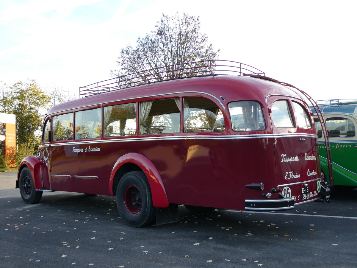 (268'444) - Flecher, Ohnenheim - EH 929 EJ - Lancia/Orlandi (ex Bernard, Parisot; ex Laporterie, Marciac; ex Armee von Mussolini/I) am 25. Oktober 2024 in Kintzheim, Cigoland