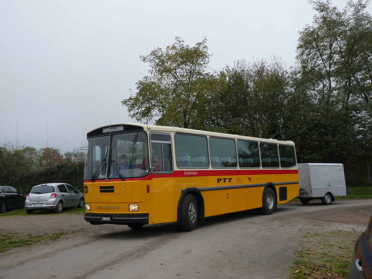(268'658) - Aus der Schweiz: Schmid, Th�rishaus - BE 26'206 - Saurer/T�scher (ex P 24'244) am 26. Oktober 2024 in Kintzheim, Cigoland