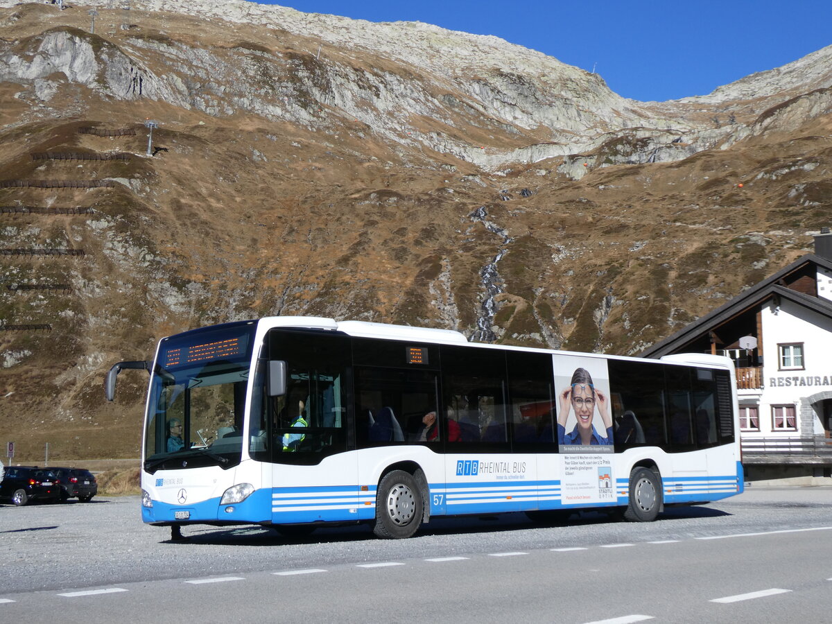 (268'816) - RTB Altst�tten - Nr. 57/SG 131'724 - Mercedes am 29. Oktober 2024 auf dem Oberalppass
