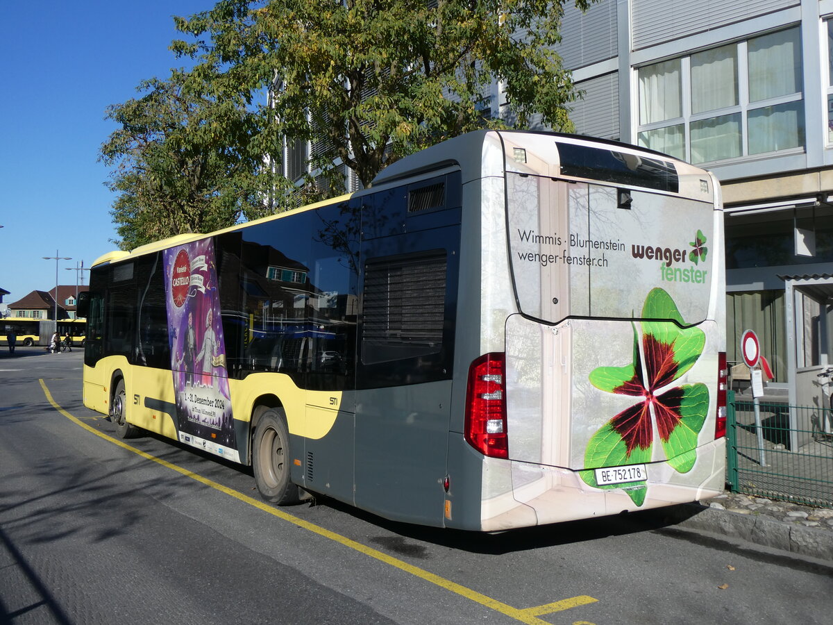 (268'888) - STI Thun - Nr. 178/BE 752'178 - Mercedes am 2. November 2024 bei der Schiffl�ndte Thun