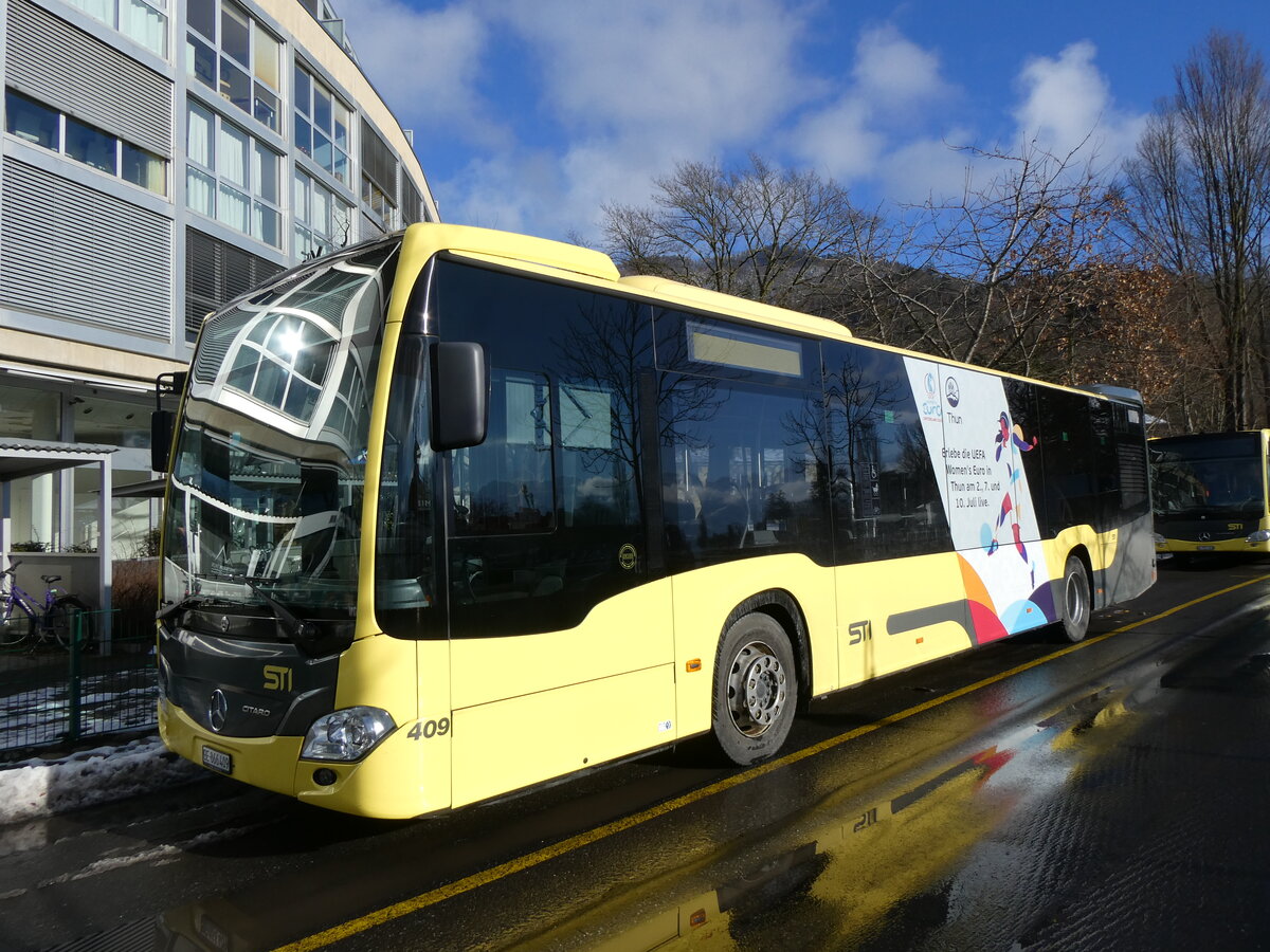 (270'158) - STI Thun - Nr. 409/BE 866'409 - Mercedes am 24. Dezember 2024 bei der Schiffl�ndte Thun