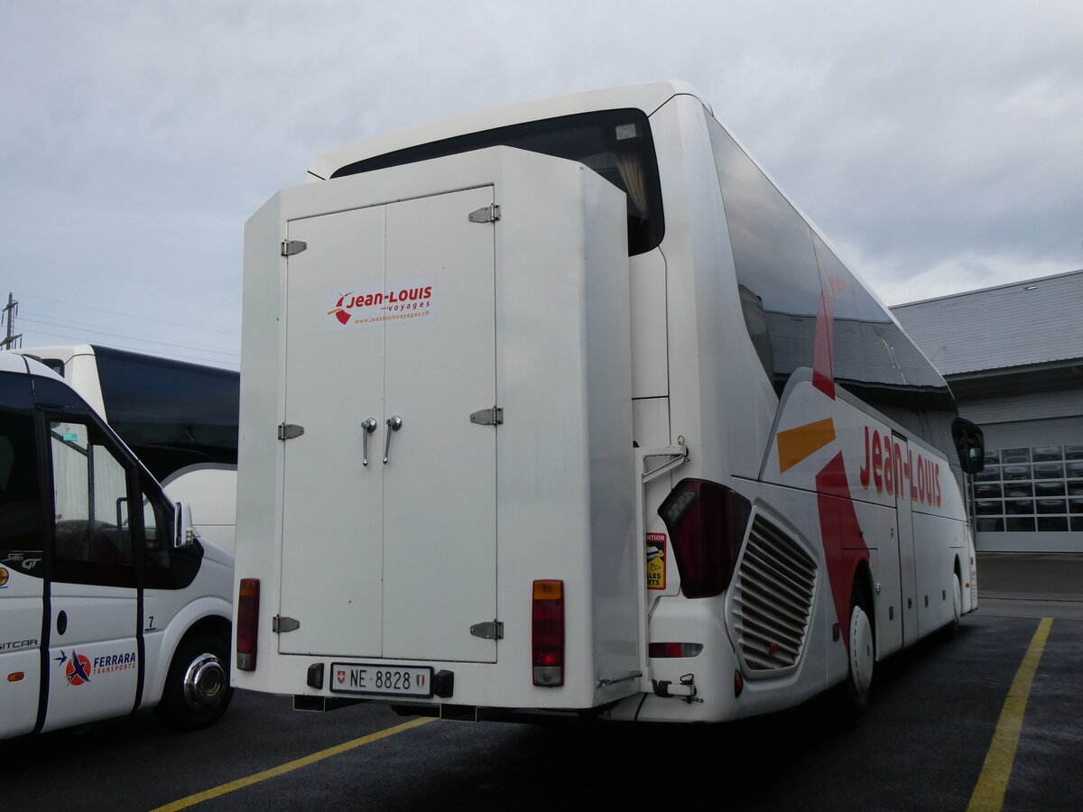 (270'670) - Jean-Louis, F�tigny - Nr. 43/NE 8828 - Setra am 5. Januar 2025 in Kerzers, Interbus