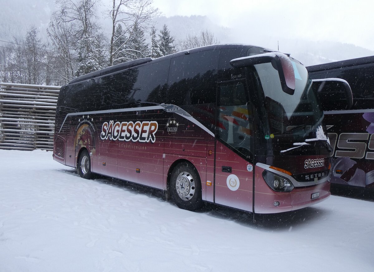 (271'035) - S�gesser, Wintersingen - Nr. 7/BL 7501 - Setra am 11. Januar 2025 in Adelboden, ASB