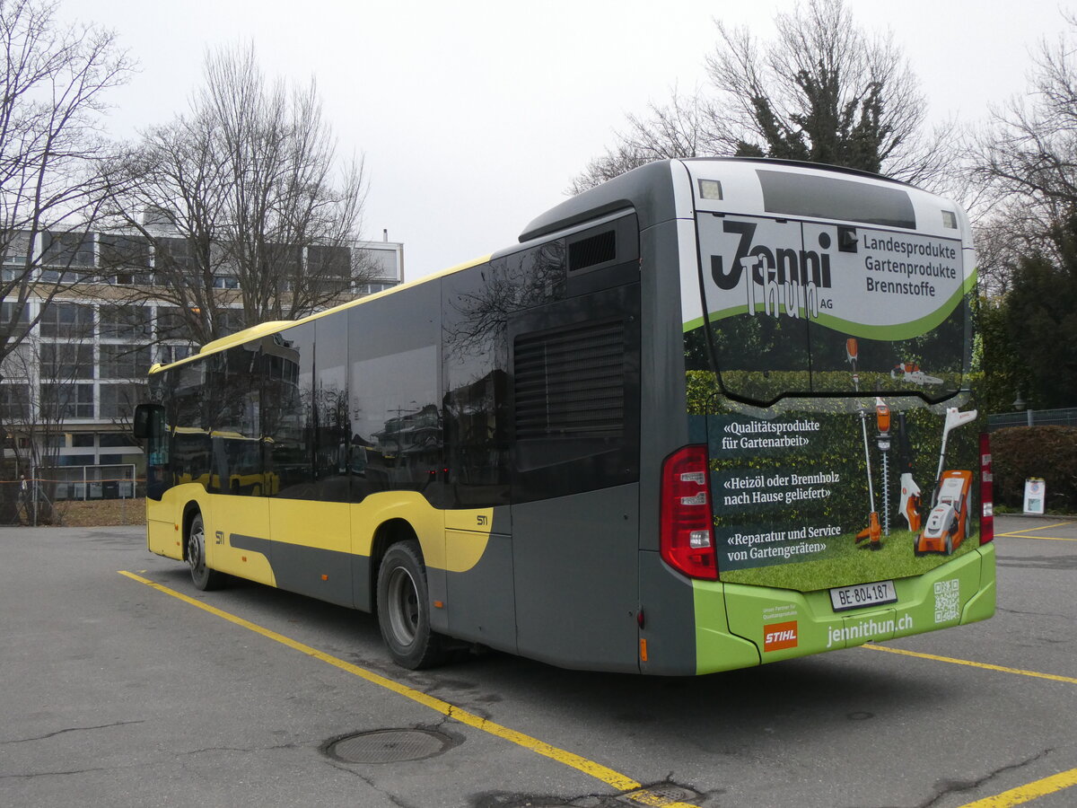 (271'226) - STI Thun - Nr. 187/BE 804'187 - Mercedes am 18. Januar 2025 bei der Schiffl�ndte Thun