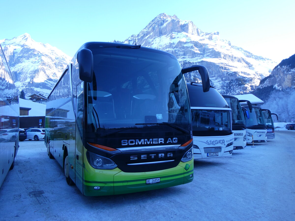 (271'272) - Sommer, Gr�nen - BE 26'858 - Setra am 18. Januar 2025 in Grindelwald, Grund 