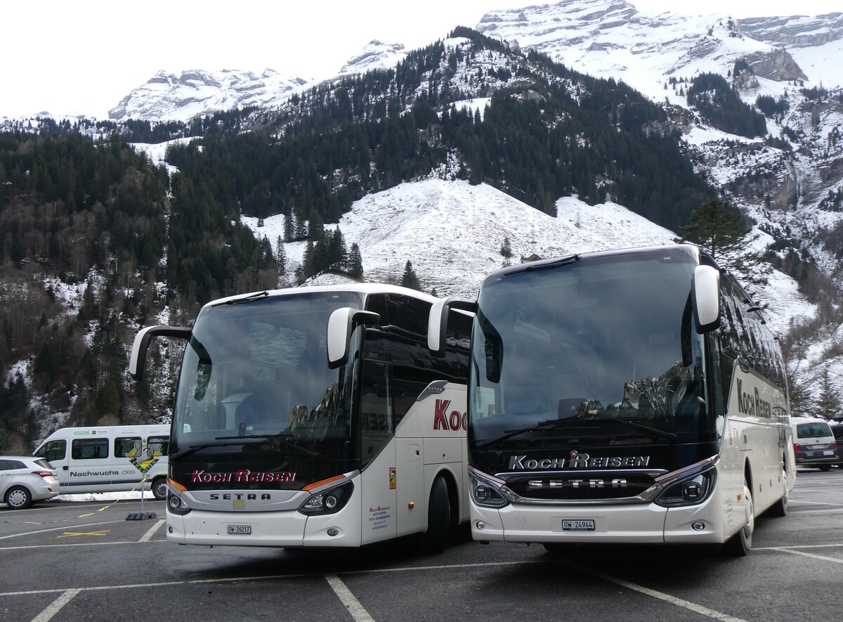 (271'416) - Koch, Giswil - OW 24'944 - Setra am 24. Januar 2025 auf der St�ckalp