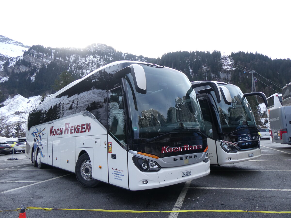 (271'417) - Koch, Giswil - OW 26'217 - Setra am 24. Januar 2025 auf der St�ckalp