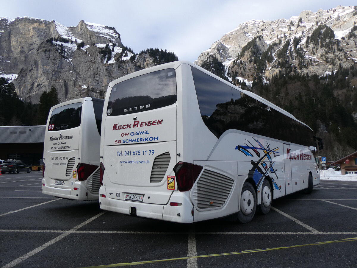 (271'420) - Koch, Giswil - OW 26'217 - Setra am 24. Januar 2025 auf der St�ckalp