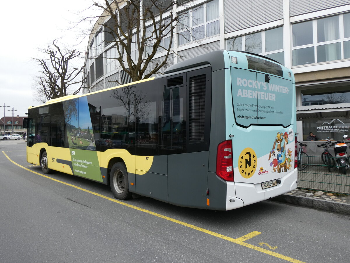 (271'626) - STI Thun - Nr. 501/BE 408'501 - Mercedes am 1. Februar 2025 bei der Schiffl�ndte Thun