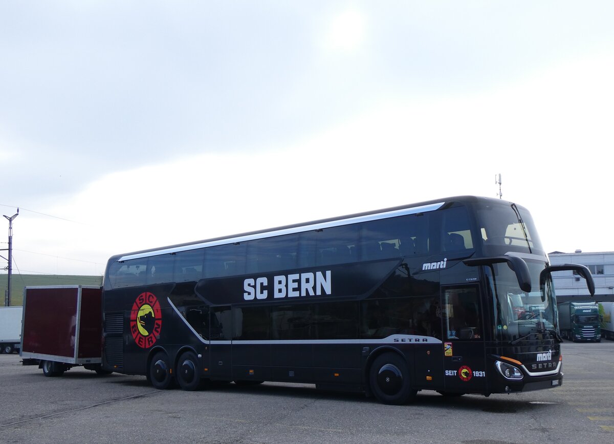 (271'811) - Marti, Kallnach - Nr. 30/BE 572'230 - Setra am 8. Februar 2025 in Kallnach, Car-Terminal