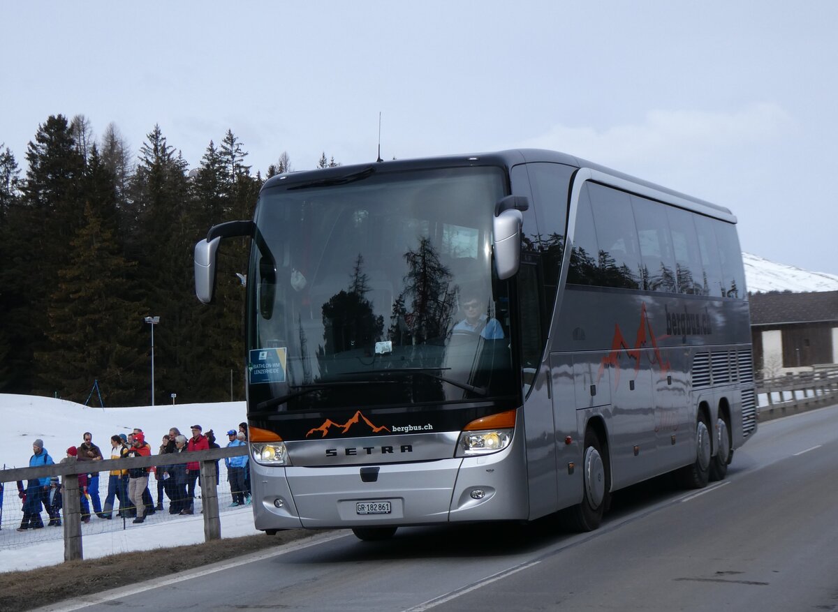 (272'378) - L�tscher, Haldenstein - GR 182'861 - Setra am 22. Februar 2025 in Lantsch/Lenz, Biathlon-WM