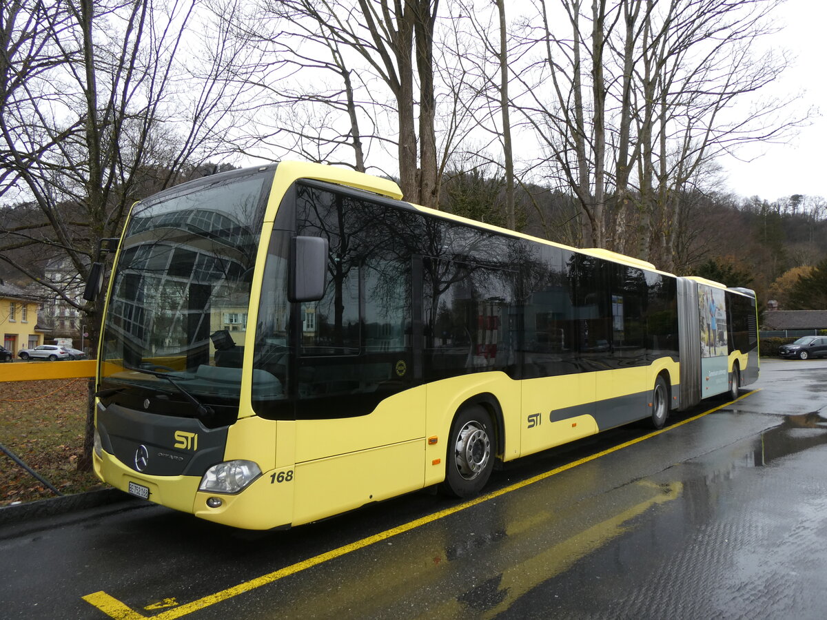 (272'459) - STI Thun - Nr. 168/BE 752'168 - Mercedes am 26. Februar 2025 bei der Schiffl�ndte Thun