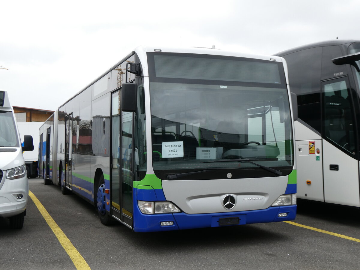 (273'026) - PostAuto Nordschweiz - PID 12'421 - Mercedes (ex TPL Lugano Nr. 405) am 15. M�rz 2025 in Kerzers, Interbus