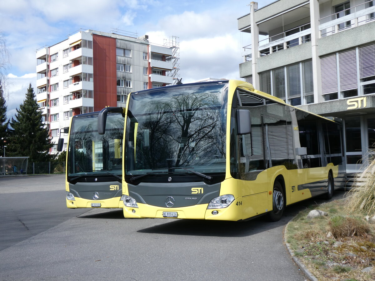 (273'141) - STI Thun - Nr.414/BE 810'414 - Mercedes am 23. M�rz 2025 in Thun, Garage 