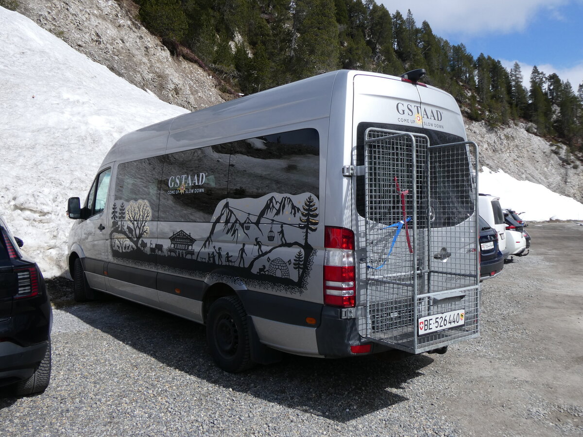 (273'229) - Bergbahnen Destination, Gstaad - BE 526'440 - Mercedes am 27. M�rz 2025 in Col du Pillon, Glacier 3000