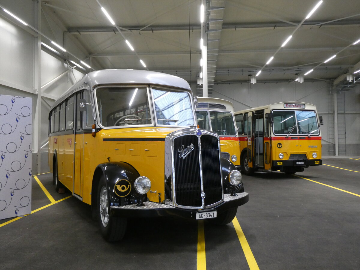 (273'321) - Stutz, Jonen - AG 8341 - Saurer/T�scher (ex Dubs, Stallikon) am 29. M�rz 2025 in Affoltern, Garage