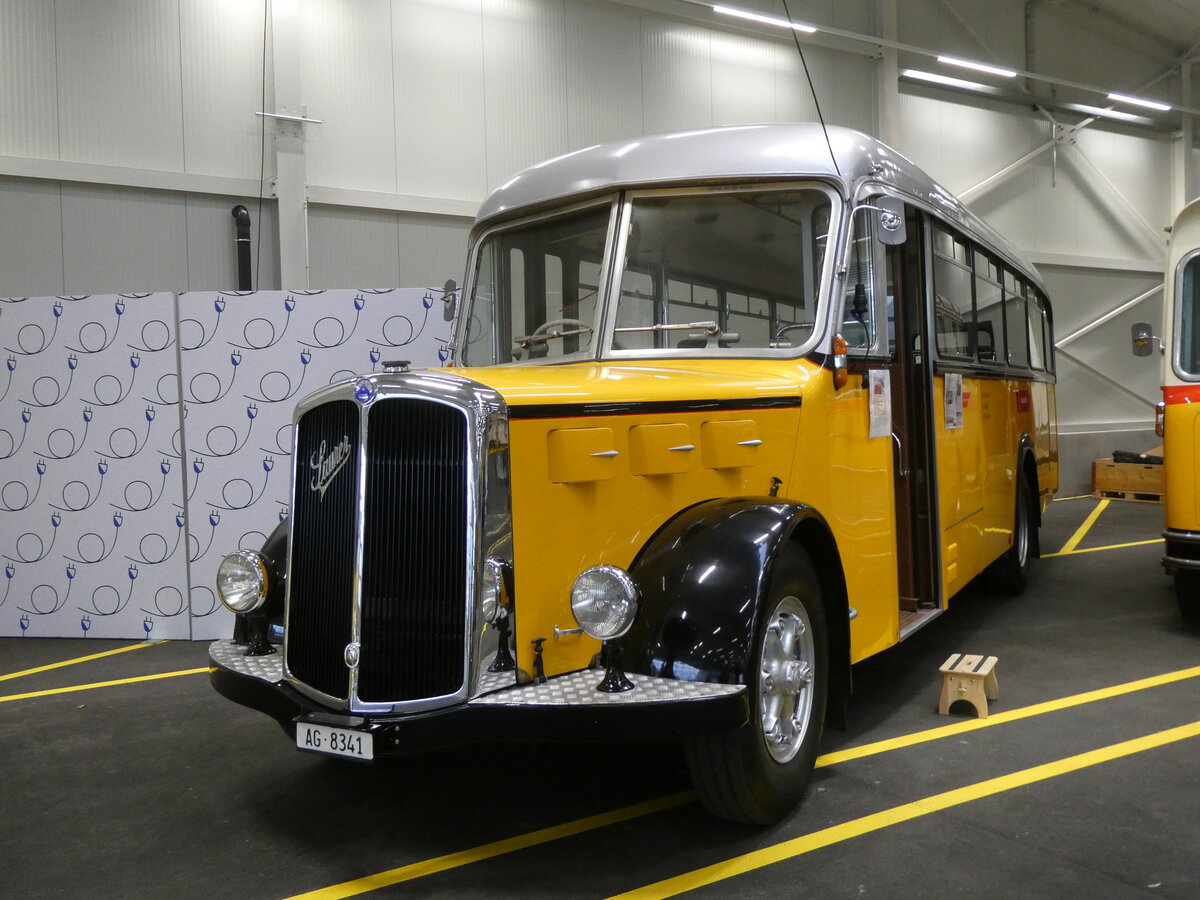 (273'322) - Stutz, Jonen - AG 8341 - Saurer/T�scher (ex Dubs, Stallikon) am 29. M�rz 2025 in Affoltern, Garage