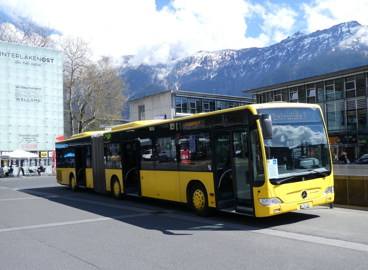 (274'027) - PostAuto Nordschweiz - BL 154'283/PID 12'419 - Mercedes (ex AAGL Liestal Nr. 98) am 15. April 2025 beim Bahnhof Interlaken Ost