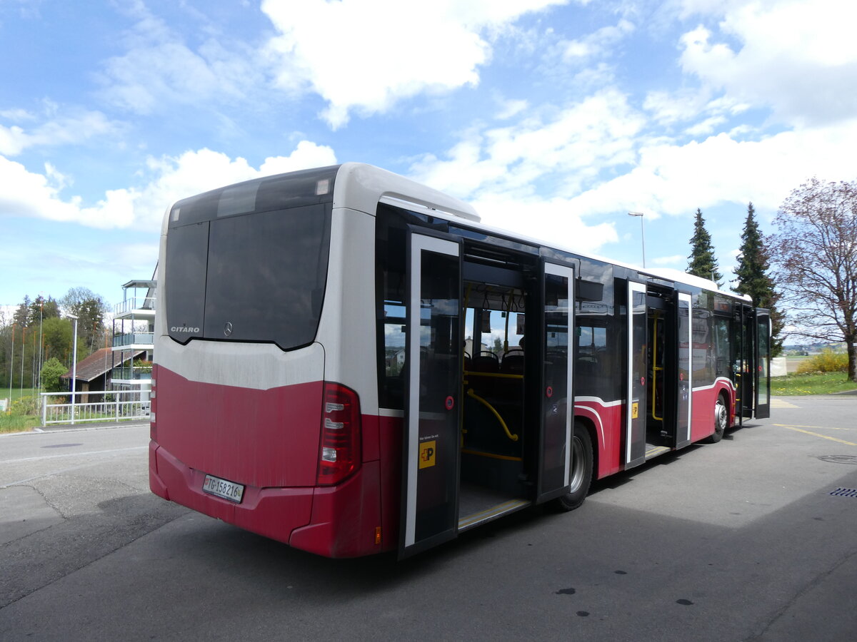 (274'120) - PostAuto Ostschweiz - TG 158'216/PID 12'413 - Mercedes (ex Wiener Linien, A-Wien Nr. 8153) am 22. April 2025 beim Bahnhof M�llheim-Wigoltingen