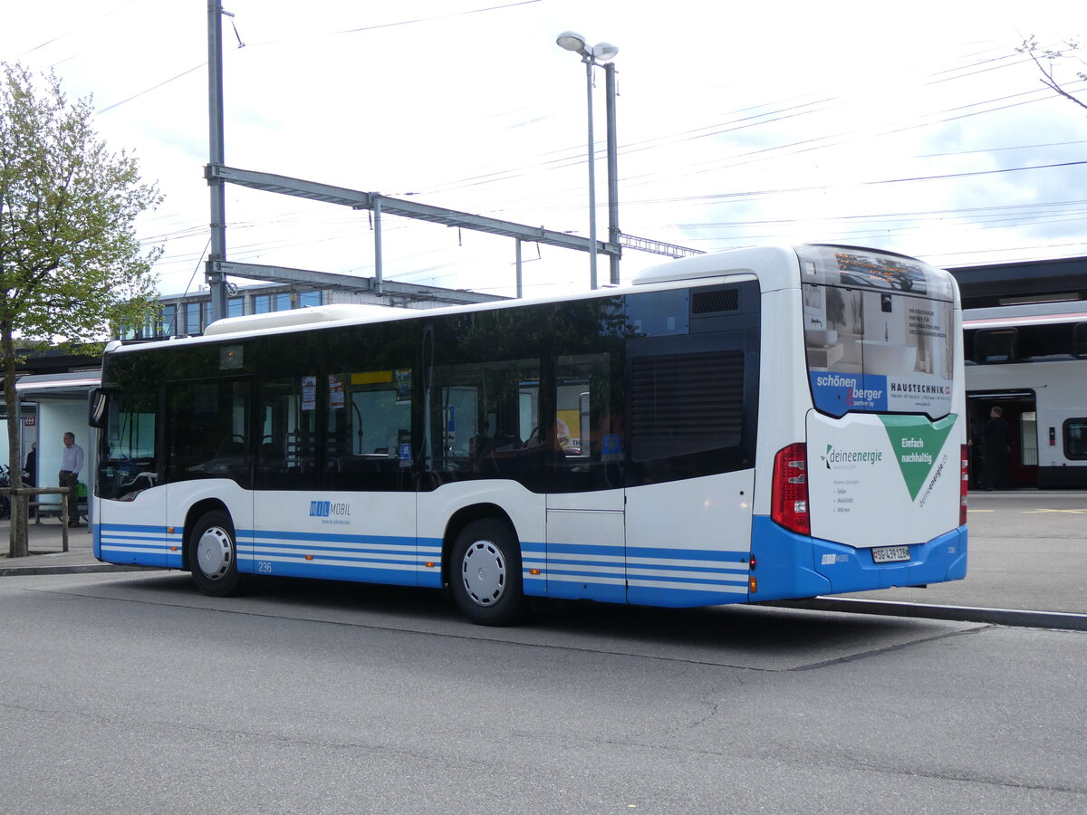 (274'126) - WilMobil, Wil - Nr. 236/SG 439'128 - Mercedes am 22. April 2025 beim Bahnhof Weinfelden
