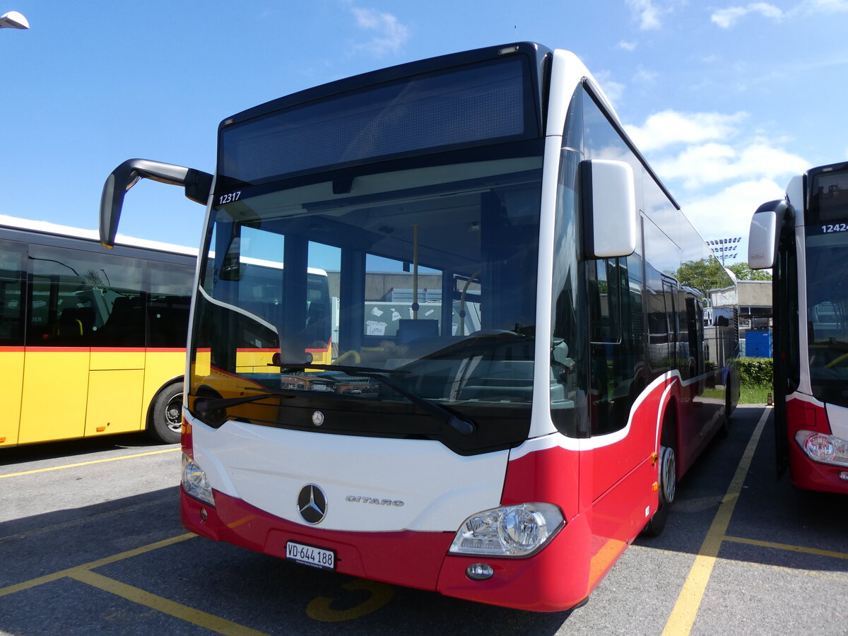 (274'241) - CarPostal Ouest - VD 644'188/PID 12'317 - Mercedes (ex Breuss, A-Rankweil; ex Wiener Linien, A-Wien Nr. 8134) am 26. April 2025 in Yverdon, Garage